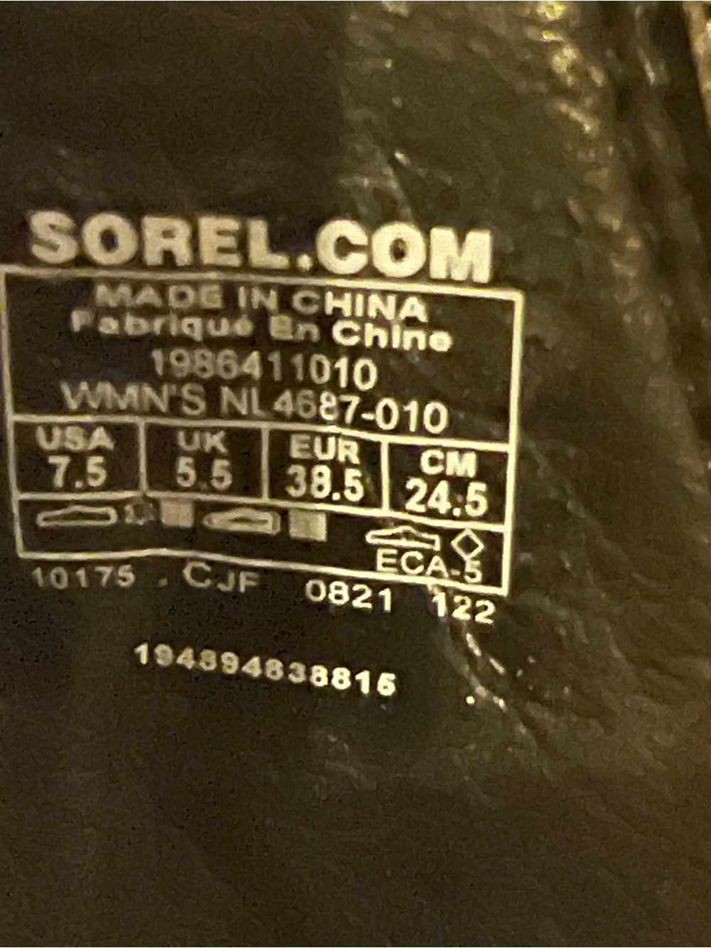 Sorel Black and White Sandal